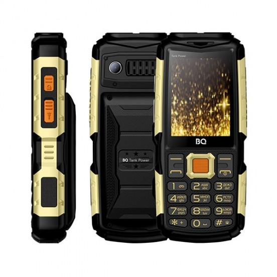 Мобільний телефон BQ-2430 Tank Power Black/Gold + POWER BANK