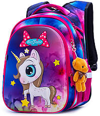 Рюкзак для дівчинки шкільний ортопедичний Winner One SkyName єдиноріг R1-013, фото 2
