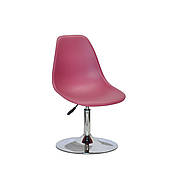 Стілець підйомно-поворотний на одній ніжці регульований Nik CH-Base Onder Mebli, колір червоний 32