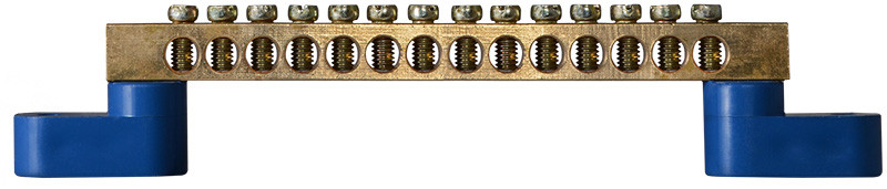 Нульова шина ВС-1А 14, АСКО-УКРЕМ для електричного з'єднання, латунь