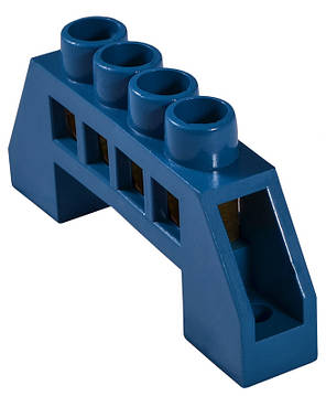 Нульова шина АСКО-УКРЕМ BC-6A пластиковa на DIN-рейку, 4 отвори, ізоляція 6*9, фото 2