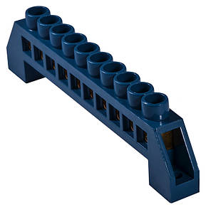 Нульова шина BC-6A 10 отворів (6*9) з ізоляцією для DIN-рейки, АСКО-УКРЕМ, фото 2