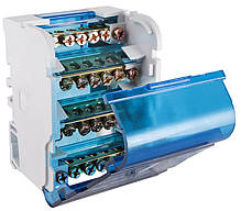 Нульова шина АСКО-УКРЕМ VC-407, 4х7, латунь, DIN-рейка, новий монтажний блок, фото 4