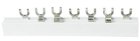 З'єднувальна шина вилкова ШС-U 3 полюси, АСКО-УКРЕМ, нова, для модульного обладнання, фото 1