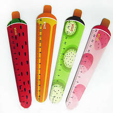 Лінійка дерев'яна, 14 см "Фруктове морозиво"