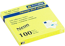 Папір для нотаток неонова кольорова Buromax BM2312-98