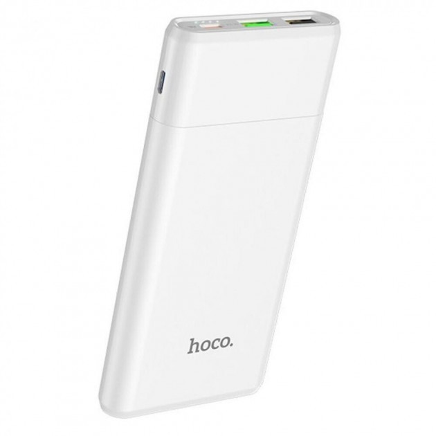 Внешний аккумулятор PowerBank HOCO J58 Cosmo 10000mAh |2USB/1Type-C, PD/QC, 3A, 18W| Белый - фото 3 - id-p1421885831