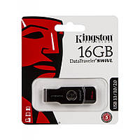 USB Флешка для компьютера 16ГБ Kingston DataTraveler Swivl USB 3.0 16gb Черный