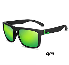Модні Сонцезахисні окуляри QUISVIKER QP9 чорні поляризаційні для чоловіків і жінок окуляри від сонця Polaroid