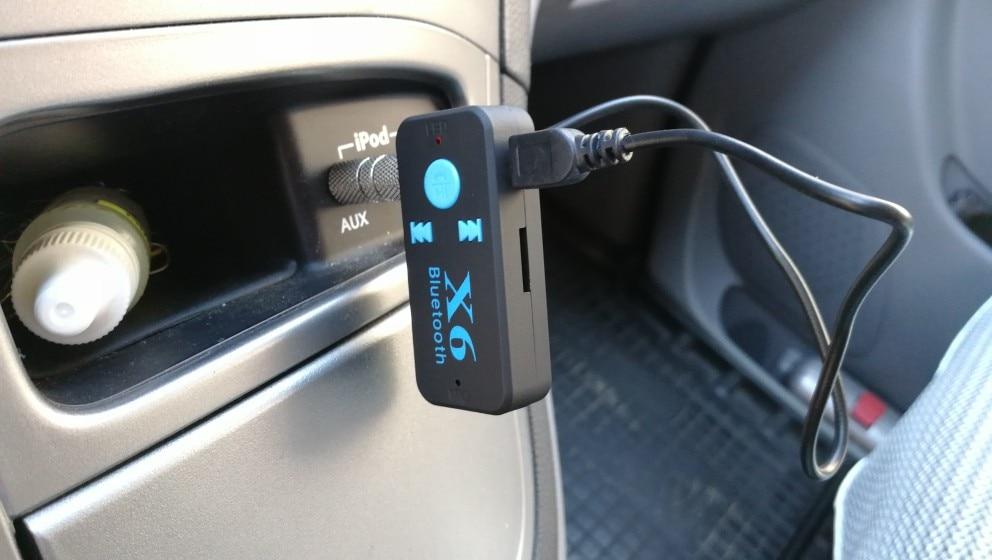 Bluetooth гарнитура ресивер AUX в машину + поддержка MicroSD и TF карт - фото 4 - id-p1421886032