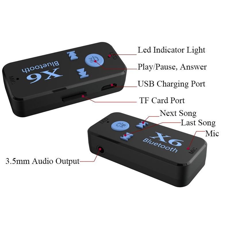 Bluetooth гарнитура ресивер AUX в машину + поддержка MicroSD и TF карт - фото 6 - id-p1421886032