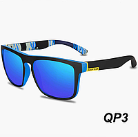 Модные Солнцезащитные очки QUISVIKER QP3 черные поляризационные для мужчин и женщин очки от солнца Polaroid