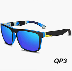 Модні Сонцезахисні окуляри QUISVIKER QP3 чорні поляризаційні для чоловіків і жінок окуляри від сонця Polaroid