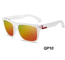 Модні Сонцезахисні окуляри QUISVIKER QP10 білі поляризаційні для чоловіків і жінок окуляри від сонця Polaroid