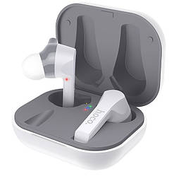 Бездротові вакуумні навушники-гарнітура з мікрофоном в кейсі сенсорні HOCO ES34 Білий