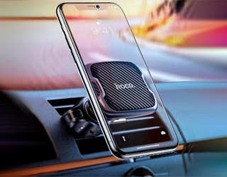 Автомобільний магнітний тримач 360 в повітропровід для телефону в машину HOCO CA65 Чорний