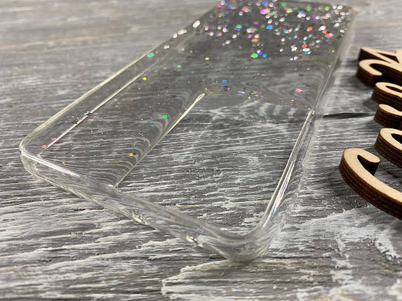 TPU чохол Star Glitter для Samsung Galaxy S21 Ultra прозорий, фото 2