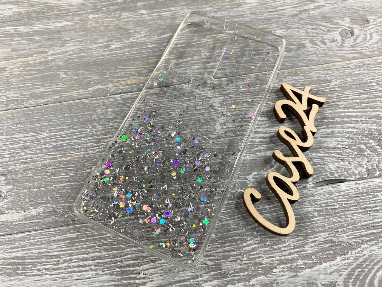 TPU чохол Star Glitter для Samsung Galaxy S21 Ultra прозорий