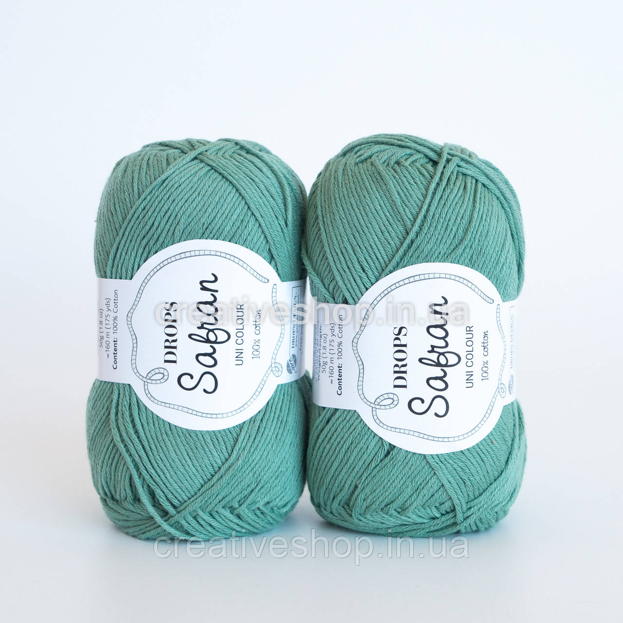 Пряжа DROPS Safran (колір 04 sage green)