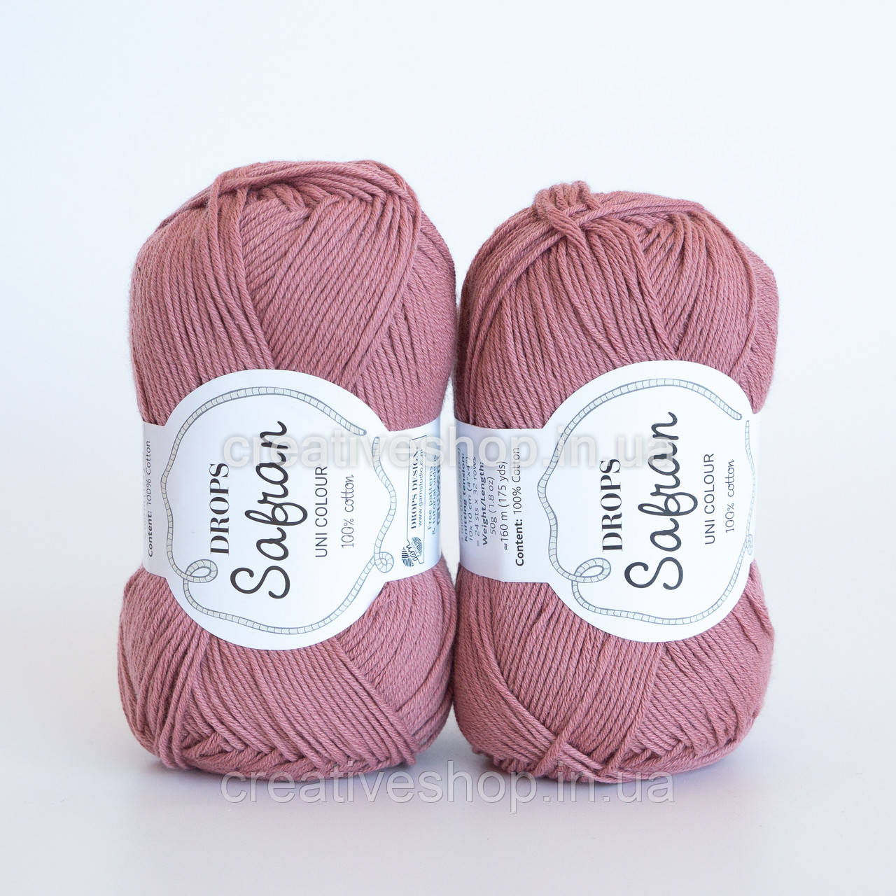Пряжа DROPS Safran (колір 57 mauve)