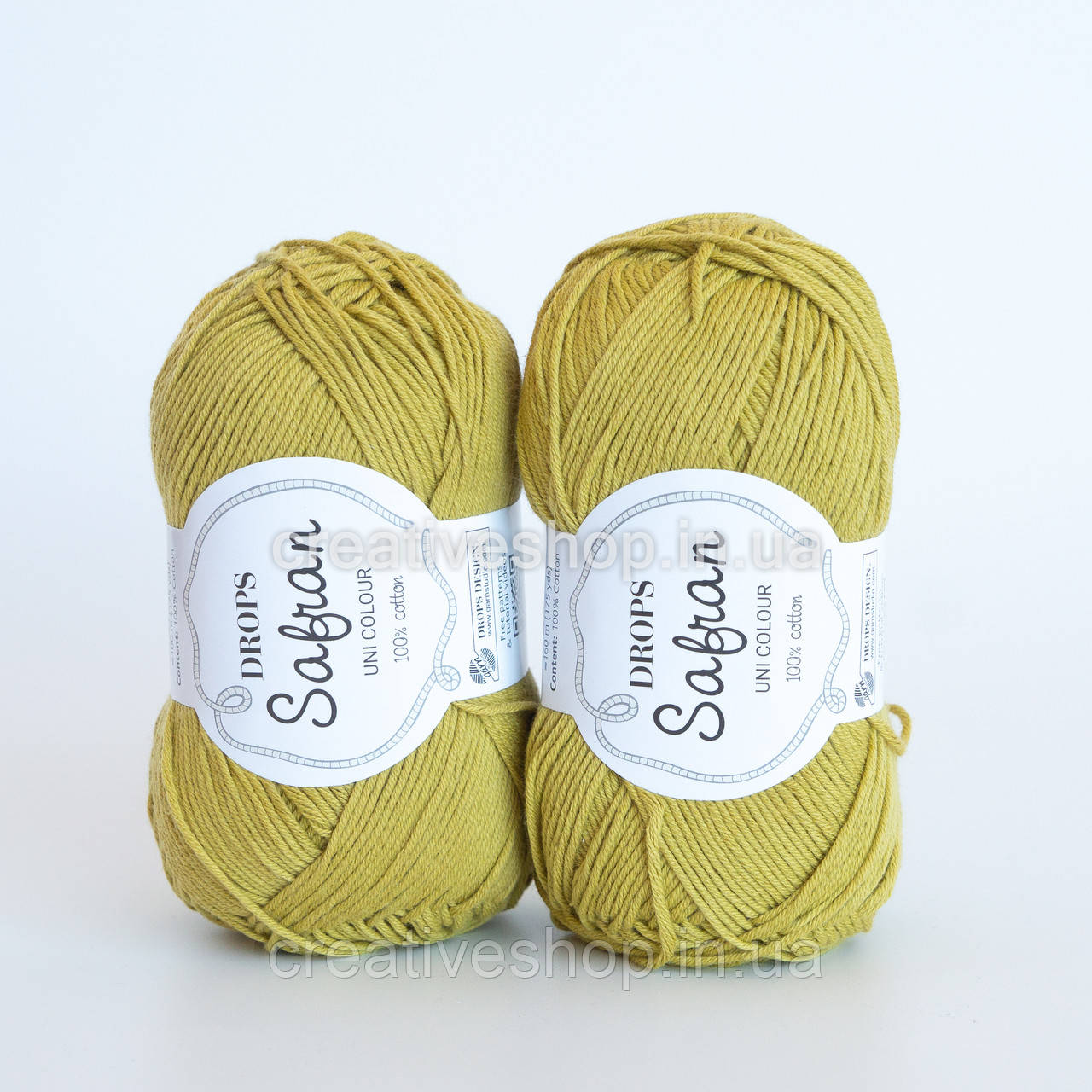 Пряжа DROPS Safran (колір 61 green tea)