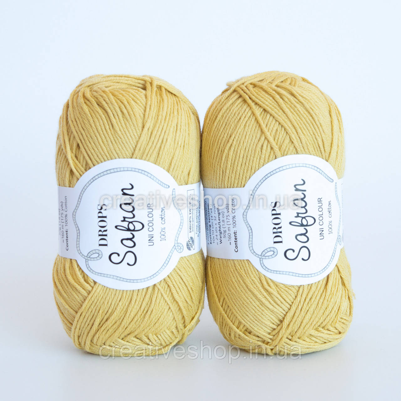 Пряжа DROPS Safran (колір 62 lemon)