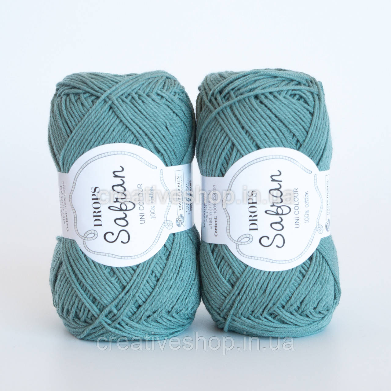 Пряжа DROPS Safran (колір 63 sea green)