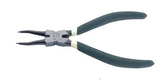 Щипці для зняття стопорних кілець FORCE 60905ASC прямі (стиск), L=140 мм, фото 1