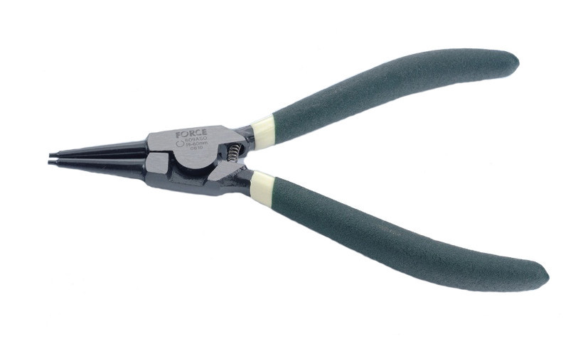 Щипці для зняття стопорних кілець FORCE 60909ASO прямі (розжим), L=230 мм