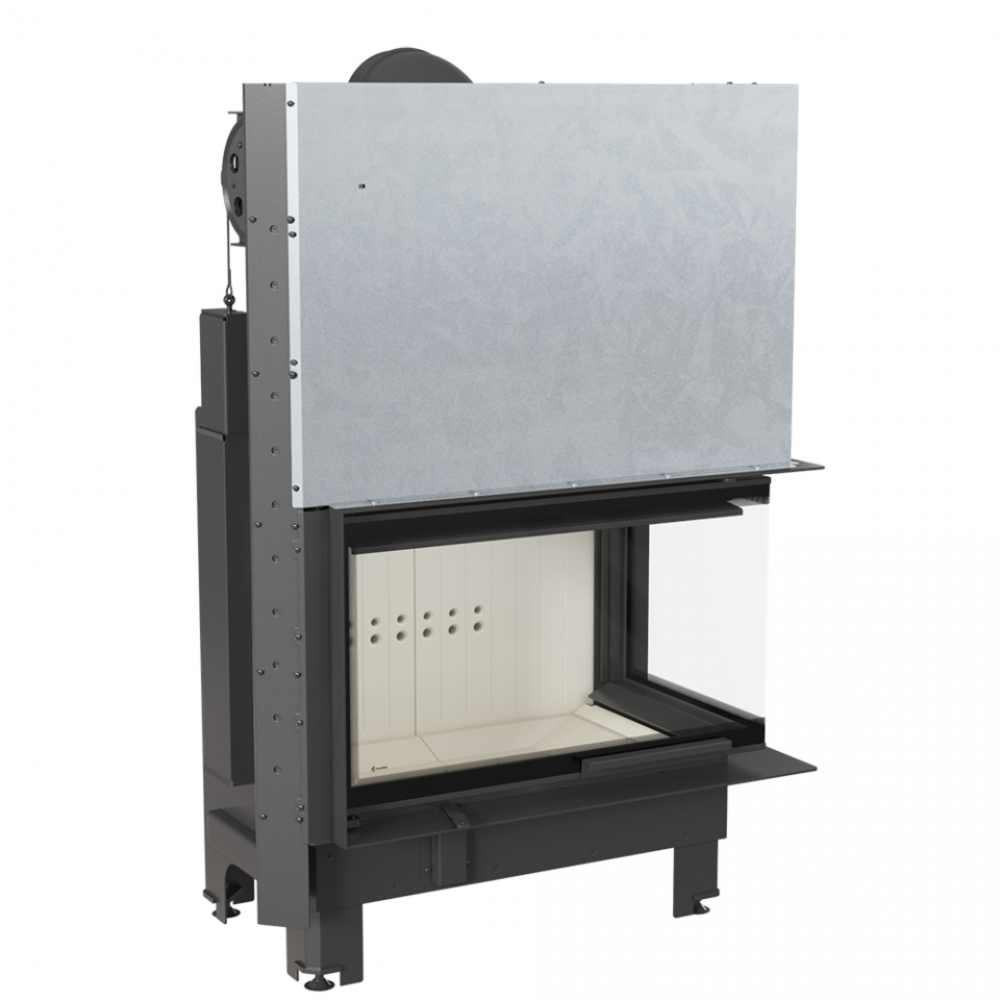 Камінна топка Kratki MBO 15 DG права BS гільйотина гнуте скло