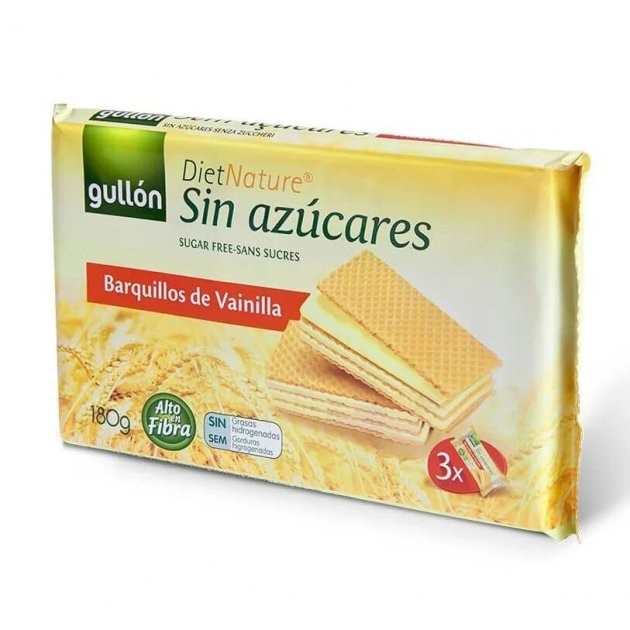 Вафлі Без Цукру Gullon Diet Nature Sin Azucares 180 г Іспанія (опт 5 шт), фото 1