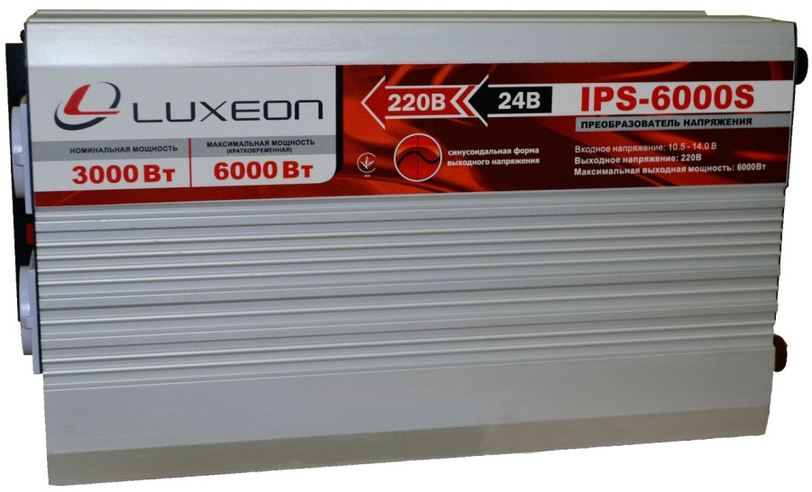 Luxeon IPS-6000S 3000W синус від 24 В інвертор, перетворювач напруги, фото 1