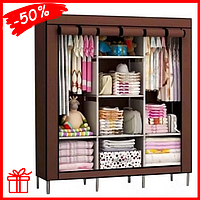 Складаний тканинний шафа Storage Wardrobe130 х 45 х 175 см, компактний складаний шафа для домашнього