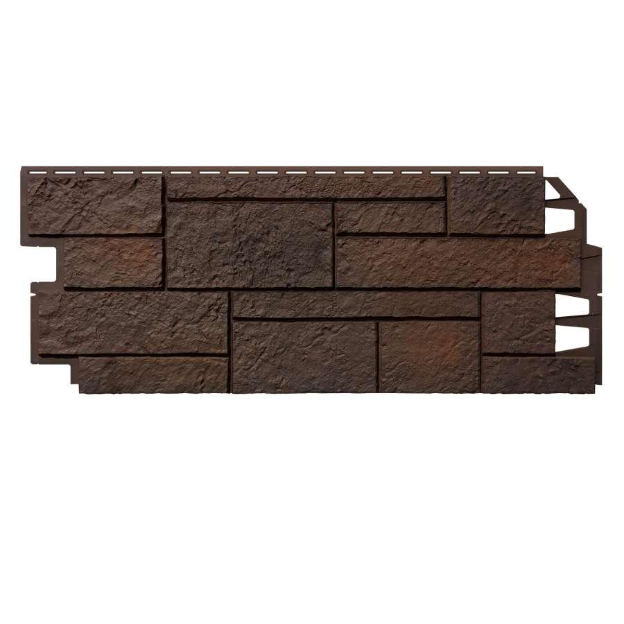 Фасадна панель VOX Solid SandStone Dark Brown 1х0,42 м, фото 1