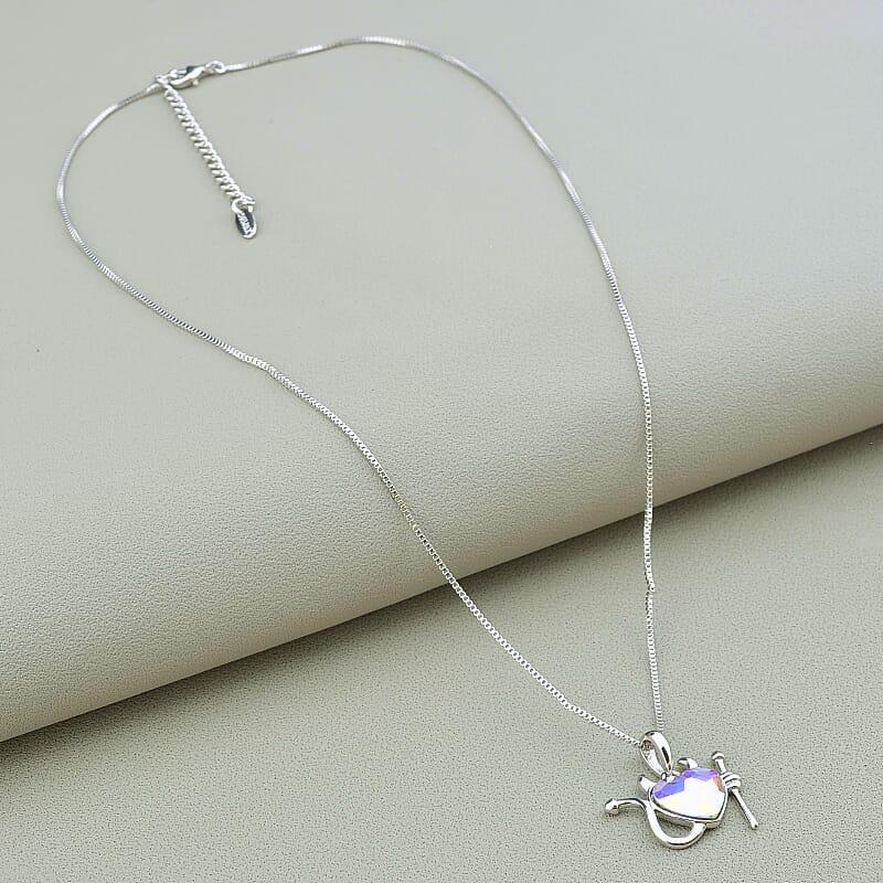 Підвіска біжутерія ювелирная бижутерия Xuping Jewelry Swarovski 40 сантиметрів (родій)