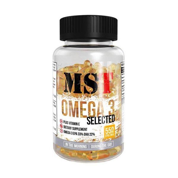 Жирні кислоти MST Omega 3 Selected 55%, 110 капсул