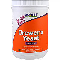Пивні Дріжджі в Порошку, Brewer's Yeast, Now Food, 454гр,