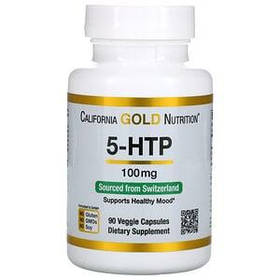 5-гідрокситриптофан 5-HTP California Gold Nutrition, 100 мг 90 капсул