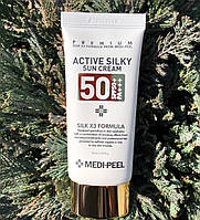 Сонцезахисний крем для обличчя medi-peel active silky sun cream spf 50+, 50 мл