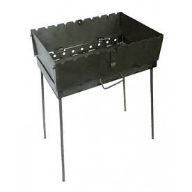 Розкладний мангал валізу 2 мм на 8 шампурів зі сталі