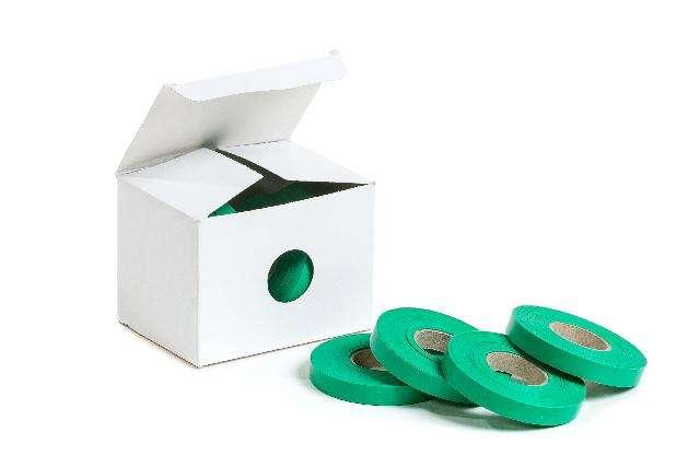 Пластикова стрічка до степлера для фіксації рослин 150 мікронів, 26 м, 10 шт./пач., фото 1