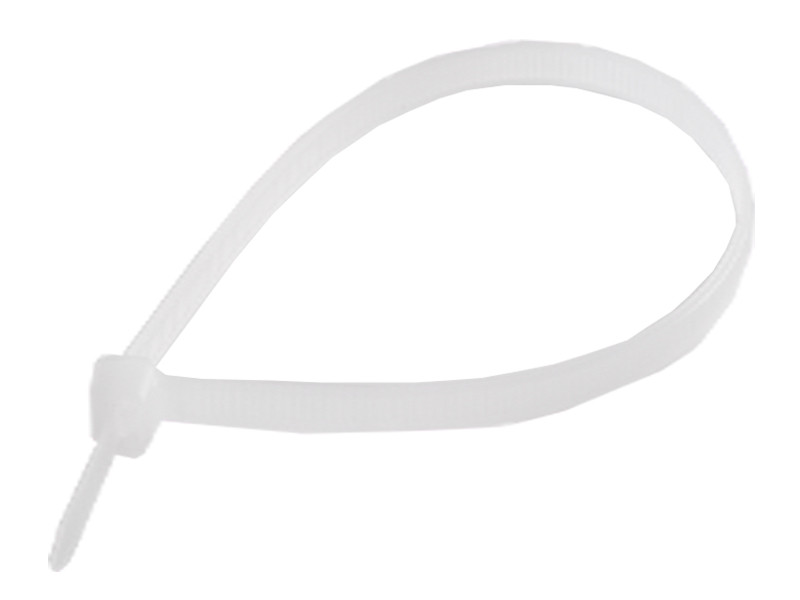 Стяжка кабельна біла 3,6х200 мм