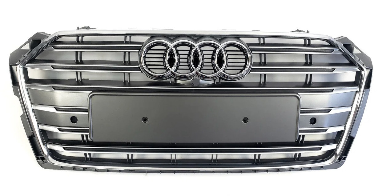 Решітка радіатора Audi A5 B9 (16-20) стиль S5 (срібло)
