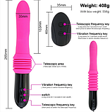 Секс машина з вібрацією і пультом, машина фалос для сексу на присоску, інтимні іграшки для жінок, фото 4