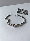 Срібний браслет, розмір 18,4 см НОВИЙ, фото 2