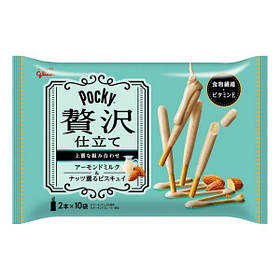 Pocky Mini Almond White Chocolate Мигдальне молоко 10s 85g