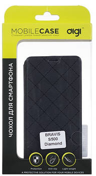 Чохол для Bravis S500 Diamond DIGI Leather Book (Black)