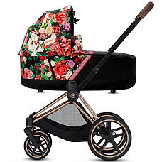 Коляска Cybex Priam 4.0 2 в 1 Spring Blossom Dark шасси Rose Gold 2022 р,, фото 5
