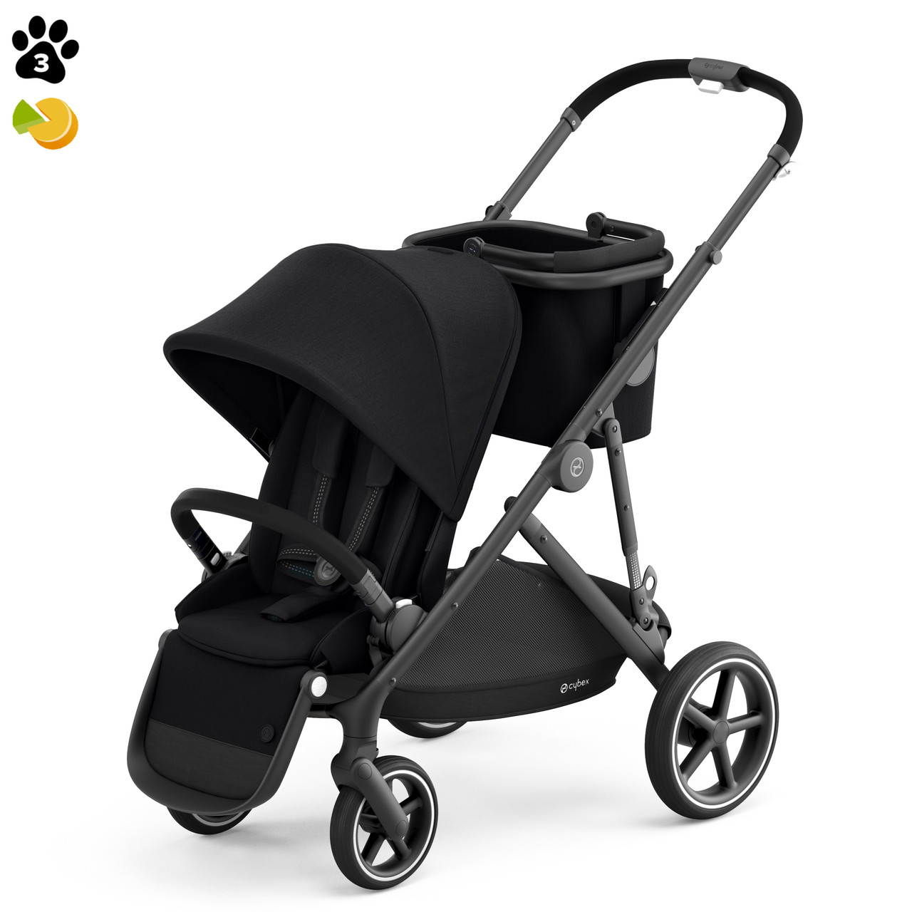 Коляска Gazelle S Deep Black