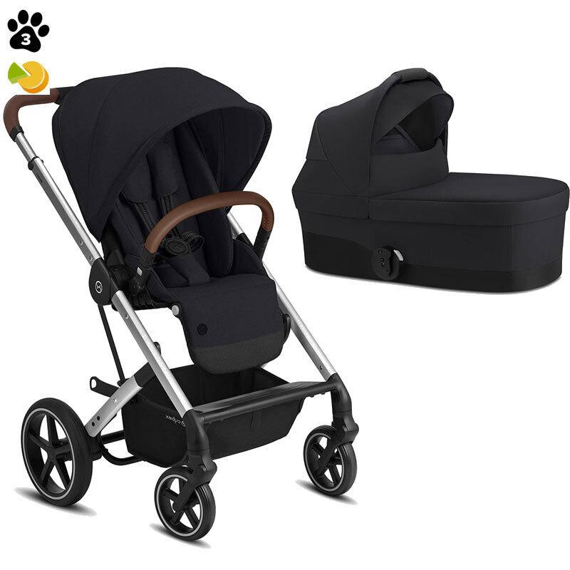 Коляска Cybex Balios S Lux SLV 2 в 1 / Deep Black
